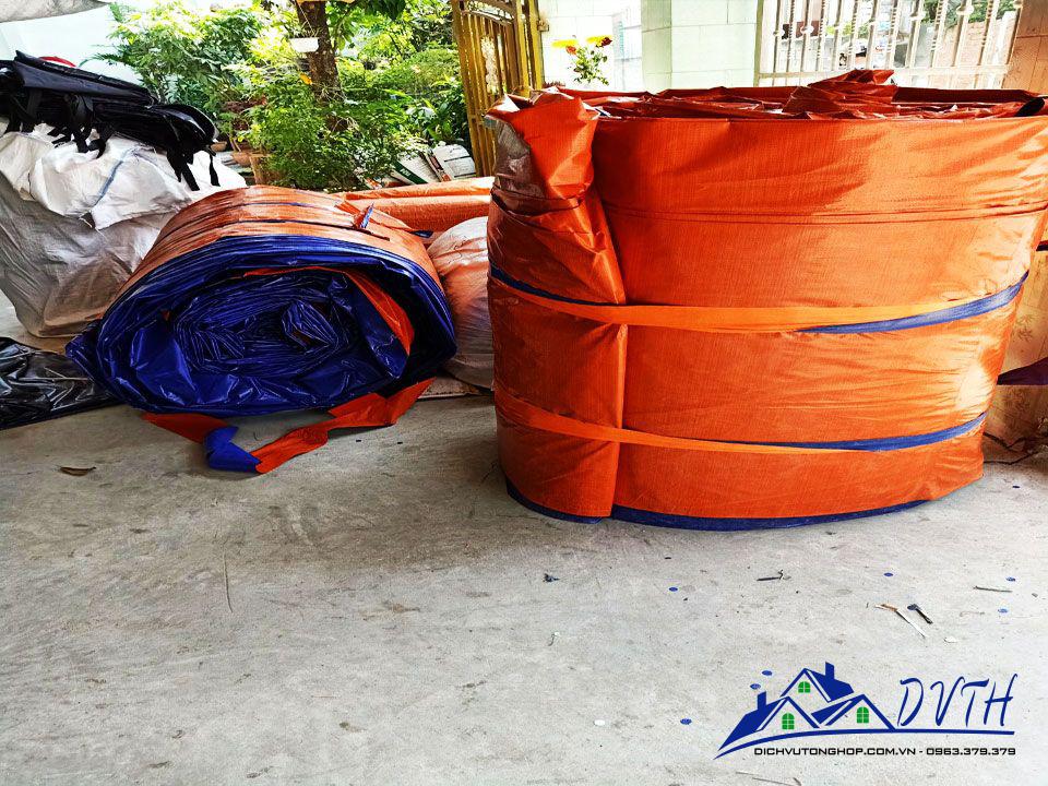 Bạt nhựa xanh cam tại Sơn La